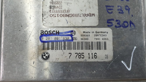 Calculator ECU motor BMW 530D E39 1999