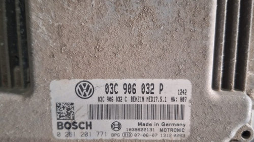 Calculator ECU Motor pentru Cutie Automata 03C906032P VW Golf V 1.4 TSI BLG 170 cai