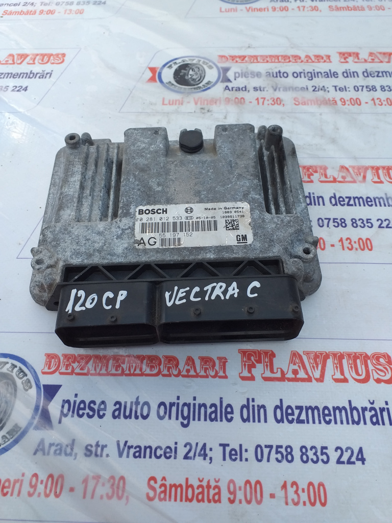 CALCULATOR ECU MOTOR VECTRA C 1.9 120CP CP COD 55197152/0281012533