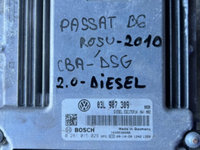 Calculator ECU Motor Volkswagen Passat B6 Golf 6 Touran 2.0 Diesel cod CBA DSG / 03L907309