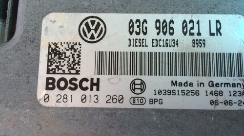 Calculator ECU motor Vw Passat B6 1.9TDI BXE 2006