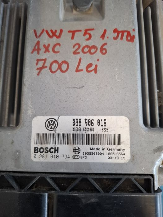 Calculator ECU Motor VW Transporter T5 1