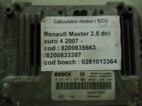 Calculator Ecu Renault Master 2,5dci euro 4 cod 8200635663