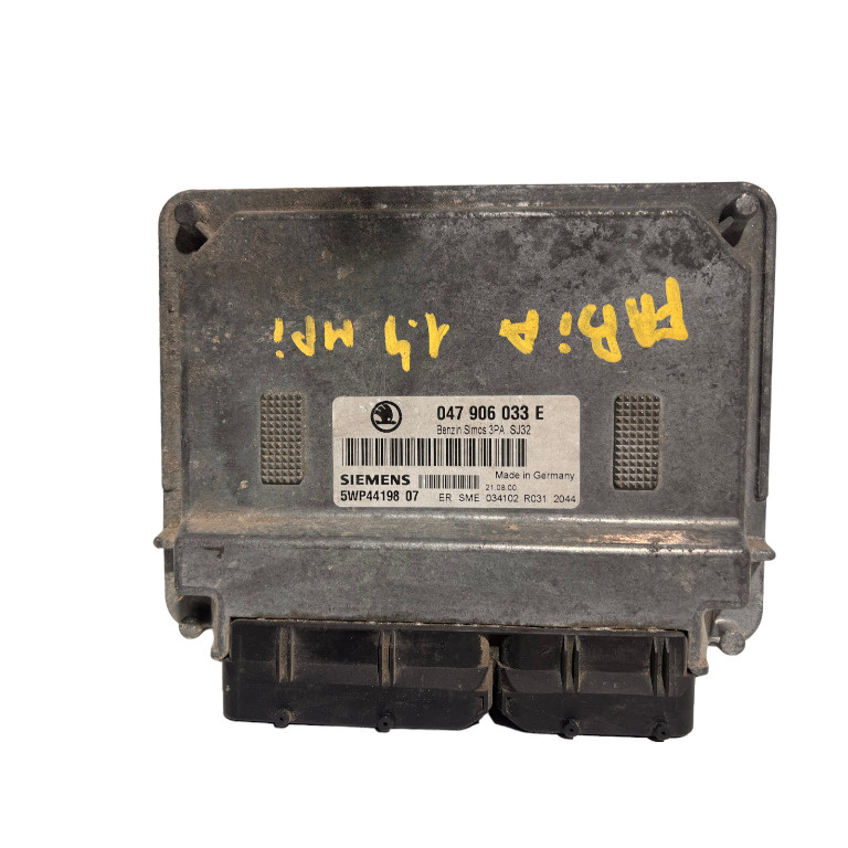 Calculator ECU Skoda Fabia I 1.4 MPI Simos 3PA SJ32 047906033E 5WP44198
