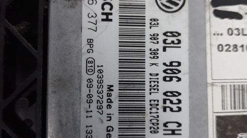 Calculator ECU Volkswagen Transporter T5 2.0 TDI SH BOSCH 03L906022CH 0281016377
