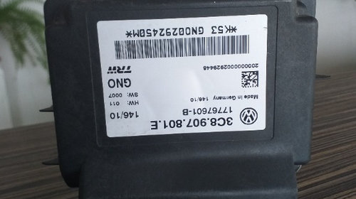 Calculator frâna de mână VW Passat 3C, an fabricatie 2010, cod. 3C8.907.801.E