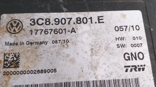 Calculator frâna de mână VW Passat 3C / CC, an fabricatie 2009, cod. 3C8 907 801 E