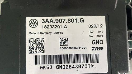 Calculator frana de mana VW Passat din 2011 pana in 2015 cod: 3AA907801G