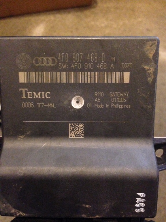 Calculator GATEWAY audi a6 4f cod 4F0 907 468 D