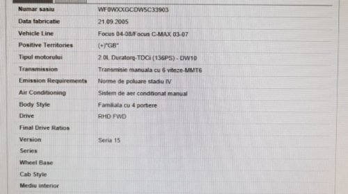 Calculator injectie Ford Focus 2005 Hatchback 2.0