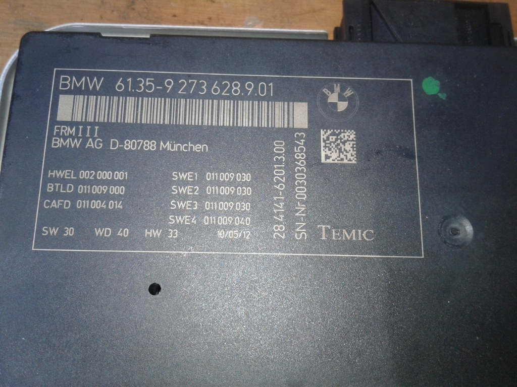Calculator lumini FRM 3 BMW Seria 5, F10