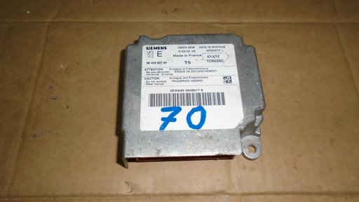 Calculator, modul airbag Peugeot 307, 9645840780, 