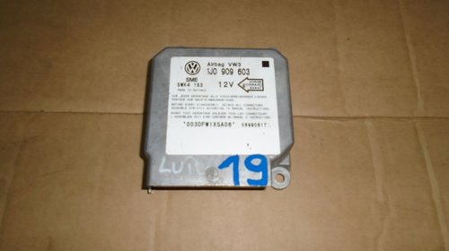 Calculator, modul airbag VW Lupo, 6Q0909601, 1J0909603