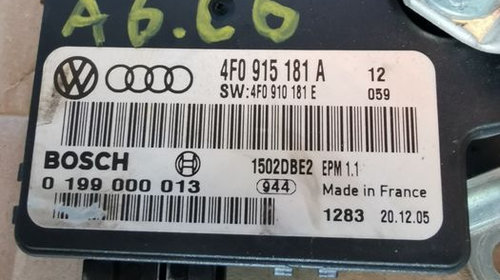 Calculator / modul baterie Audi A6 C6 4F0 915 181 A