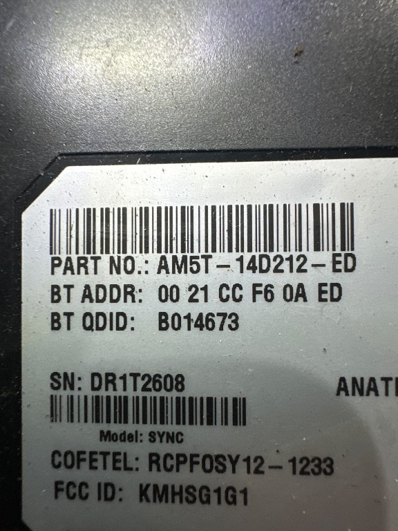 Calculator modul bluetooth AM5T-14D212-E