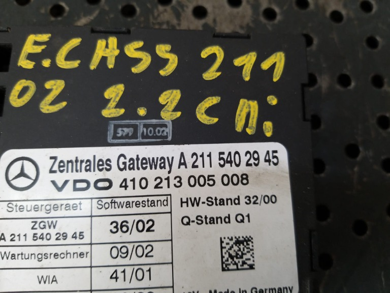 Calculator modul gateway mercedes e clas
