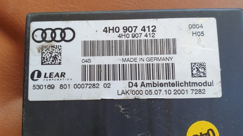 Calculator Modul lumini ambientale Audi A8 S8