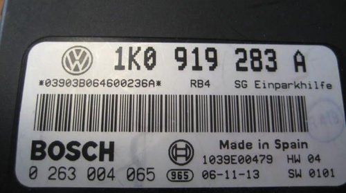 Calculator modul senzori parcare VW Golf 5 co