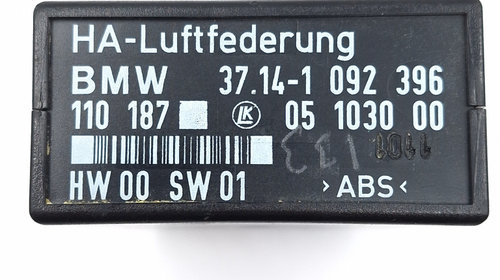 Calculator Modul Suspensie BMW 5 (E39) 1995 - 2004 1092396, 37141092396, 3714-1092396, 37.14-1 092 396 , 05103000, 05 1030 00, HW00SW01, HW 00 SW 01, 110187