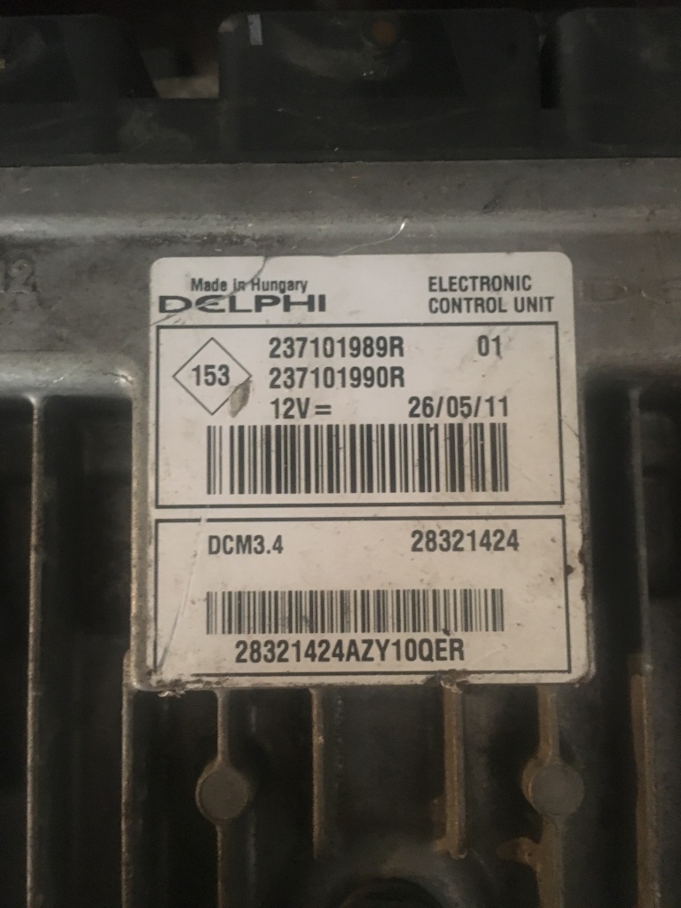 Calculator motor 1.5 dci delphi 23710198