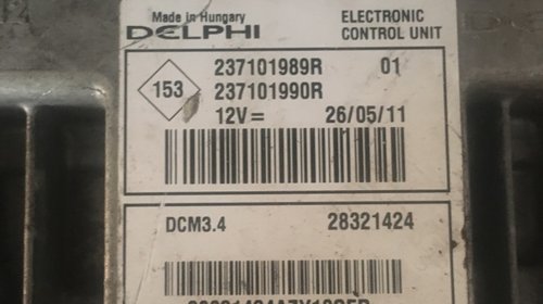 Calculator motor 1.5 dci delphi 237101989r si 237101990r