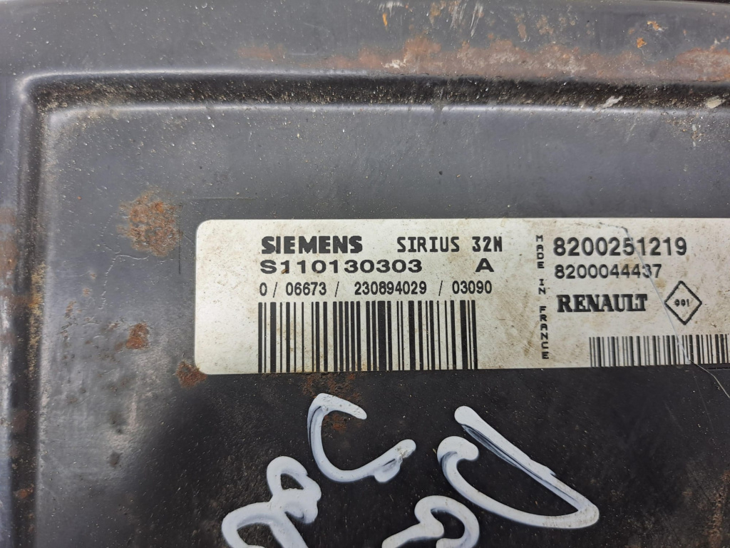 Calculator motor 8200251219 1.4 mpi E7J2