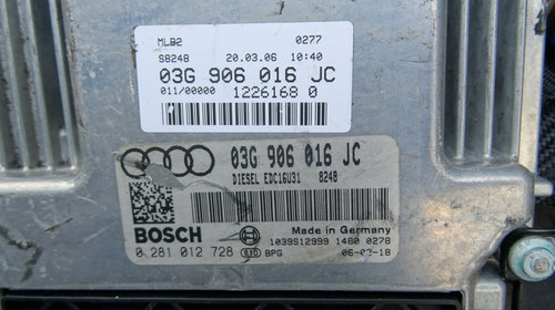 Calculator motor Audi A4 2.0 TDI BRF din 2006