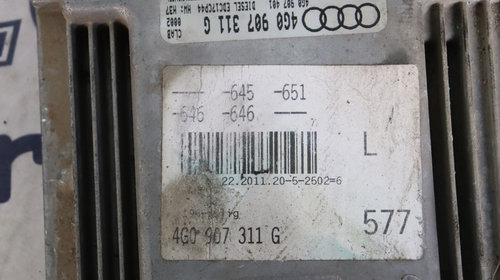 CALCULATOR MOTOR AUDI A6 C7 3.0 TDI / AN : 2011 4G0907311G