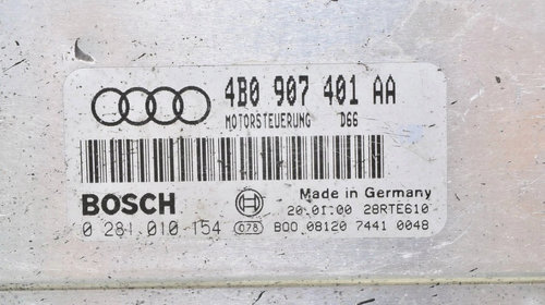 Calculator motor Audi A6 motorizare 2.5 tdi serie originala calculator ECU 0281010154