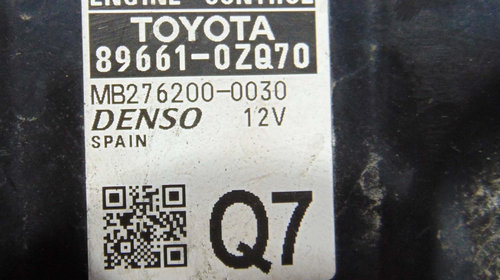 Calculator motor avand codul 89661-0ZQ70 / MB276200-0030 pentru Toyota Corolla