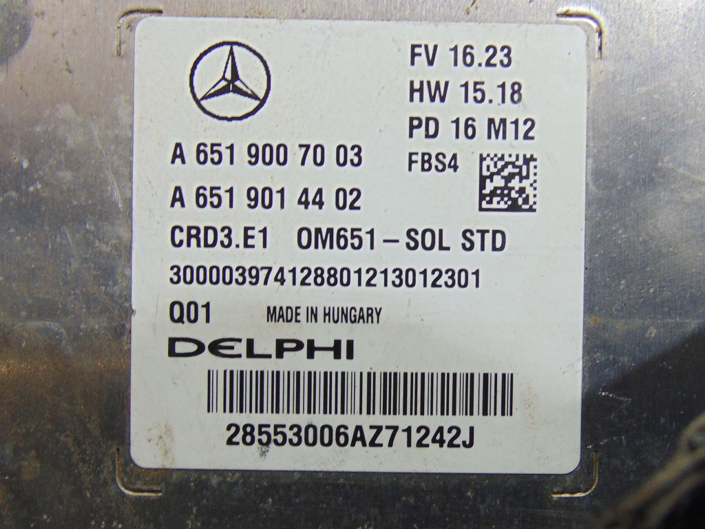 Calculator motor avand codul A6519007003