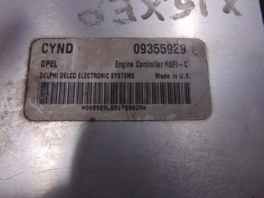 Calculator motor avand codul original 09
