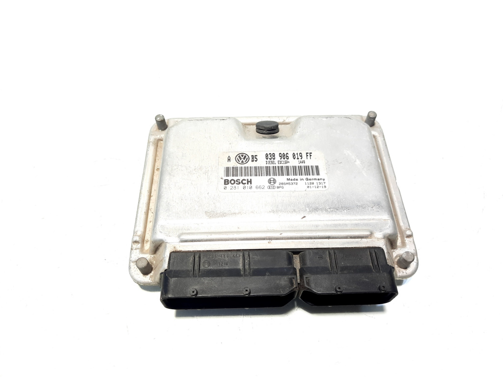 Calculator motor, cod 038906019FF, 0281010662, Vw New Beetle (9C1, 1C1) 1.9 TDI, ATD (idi:527124)