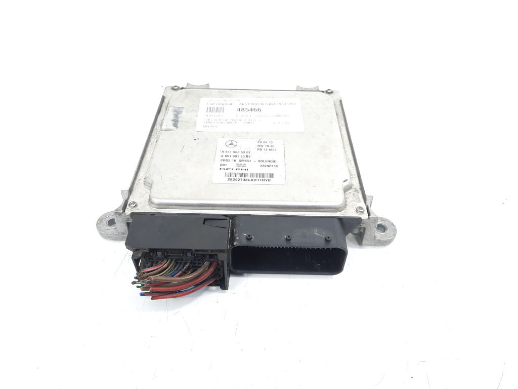 Calculator motor Delphi, cod A6519005301, A6519013301, Mercedes Clasa E T-Model (S212), 2.2 CDI, OM651924 (idi:485466)