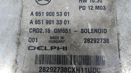 Calculator motor ecu 2.2 cdi om651 a6519005301 Mercedes-Benz C-Class W204/S204 [2007 - 2012]