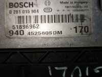 Calculator motor ecu alfa Romeo giulietta 2000 d 0281015984 51896962