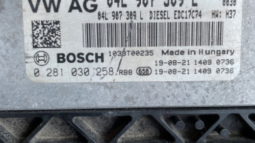 Calculator motor ECU Audi Q5 FY 2.0 TDI 04L906027AL 04L907309L 0281030258 ⭐⭐⭐⭐⭐