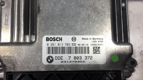 Calculator motor ECU BMW Seria 1 E87 2.0 diesel M47D20T cod 7 803 372 / cod BOSCH 0 281 013 502