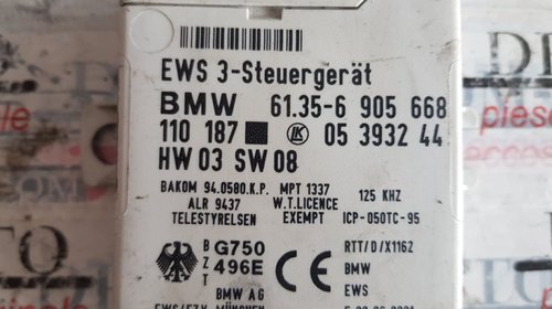 Calculator motor / Ecu cu cip BMW Seria 5 E39 benzina 7511570