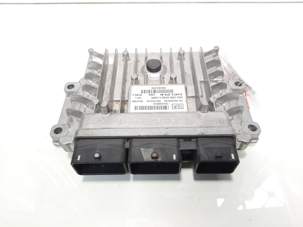 Calculator motor ECU Delphi, cod 9665843280, Peugeot 407, 2.0 HDI, RHR (idi:602420)