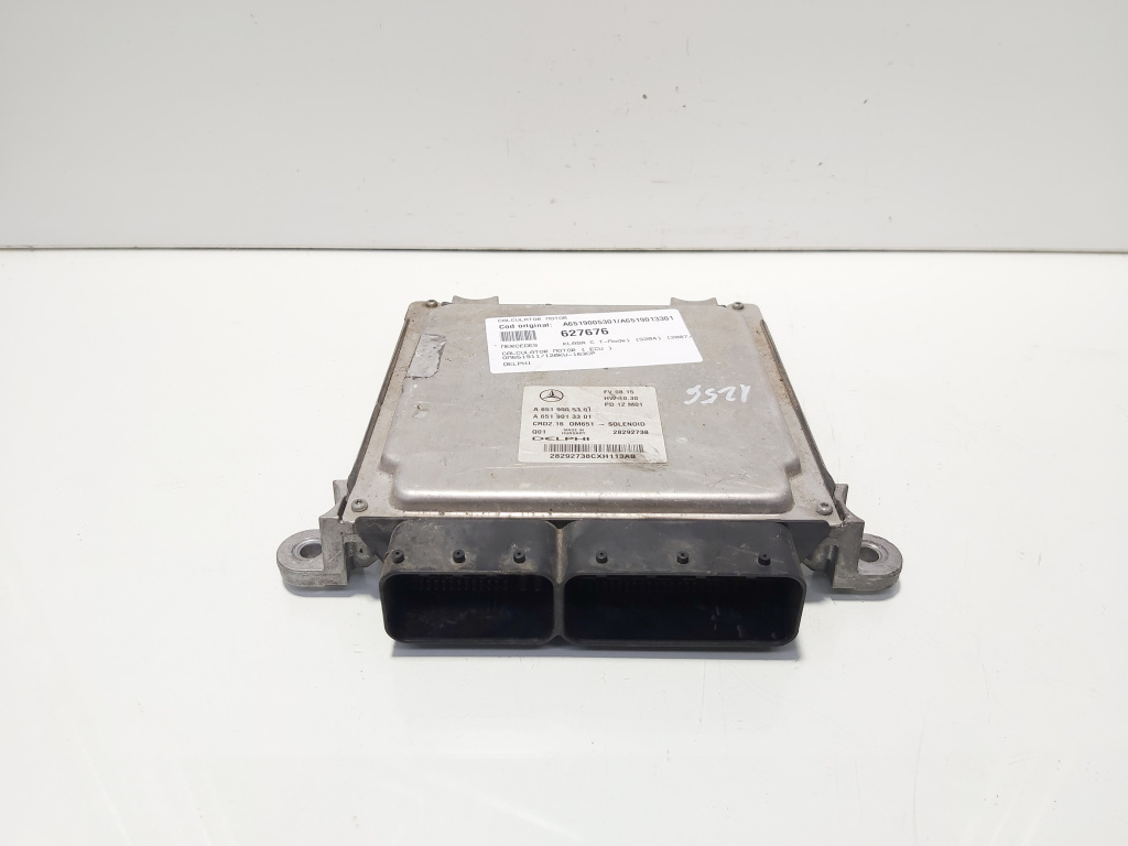 Calculator motor Ecu Delphi, cod A6519005301, A6519013301, Mercedes Clasa C (W204) OM651911 (idi:627676)