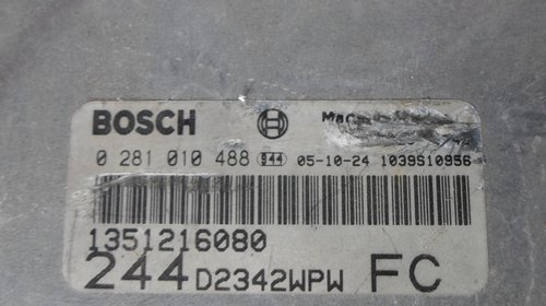 Calculator Motor Ecu Fiat Ducato 2.3 JTD 2004 COD OE : 0281010488; EDC15C7