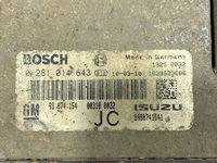 Calculator motor / ECU Opel Astra H 1.7 cdti Z17DTH cod 98 074 154 / cod BOSCH 0 281 014 643