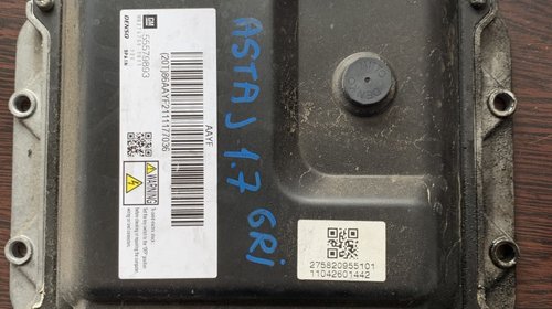 Calculator motor ECU Opel Astra J 2011 1.7 di