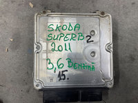 Calculator motor ECU pentru SKODA SUPERB 2, motor 3,6 benzina, an 2009-2014