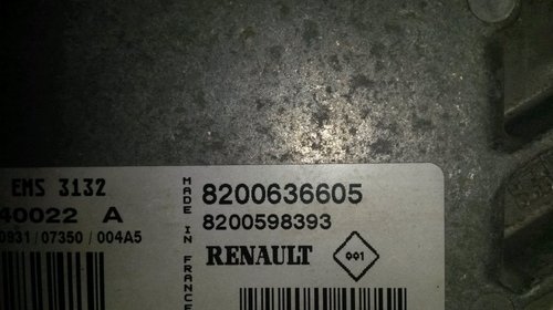 Calculator Motor/ Ecu Renault Clio II/ Dacia Logan I/ Dacia Sandero I 2004-2012