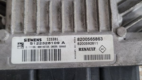 Calculator Motor ECU Renault Megane 2 SIEMENS 1.5 Dci Euro 4 106 Cai Cod 8200565863 Dezmembrez Renault Megane 2 1.5 Dci Euro 4