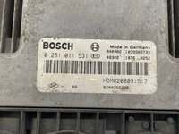 CALCULATOR MOTOR ECU Renault Trafic 2.5 dci 2000-2010 cod 0281011531 HOM8200091517