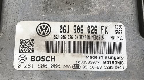 Calculator motor ECU VW Tiguan 2.0 tsi 06J906026FK 06J 906 026 FK