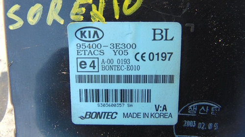 Calculator Motor Kia Sorento 2.5crdi ECU Kit pornire modul imobilizato